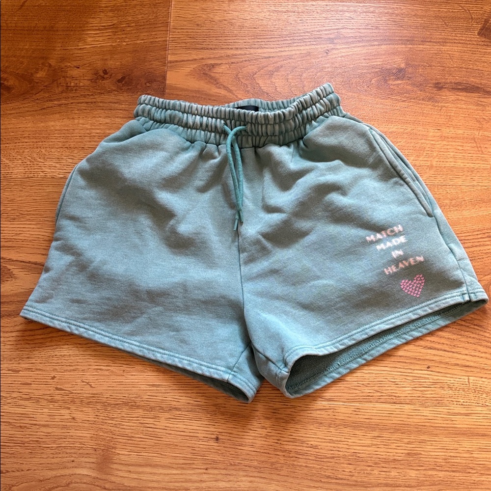 White Fox Boutique Meant To Be Together  Shorts Forest Green XS